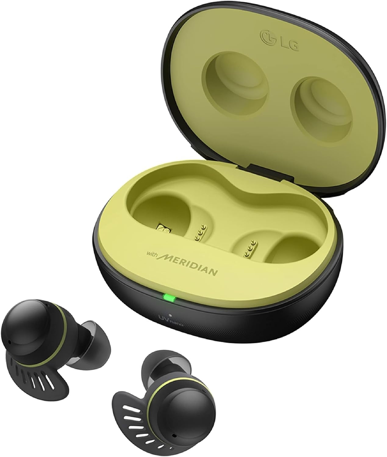 LG TONE Free Fit TF8Q True Wireless Noise Cancelling In-Ear Earbuds - Black