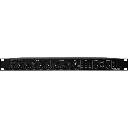Technical Pro DN-12X 12-Channel Line Mixer with Microphone Priority