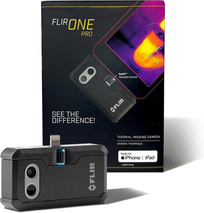 Flir One Pro - Thermal Imaging Camera for iOS Smartphones (iPhone 14 and Older w/Lightning Port), 480x360 Super Resolution