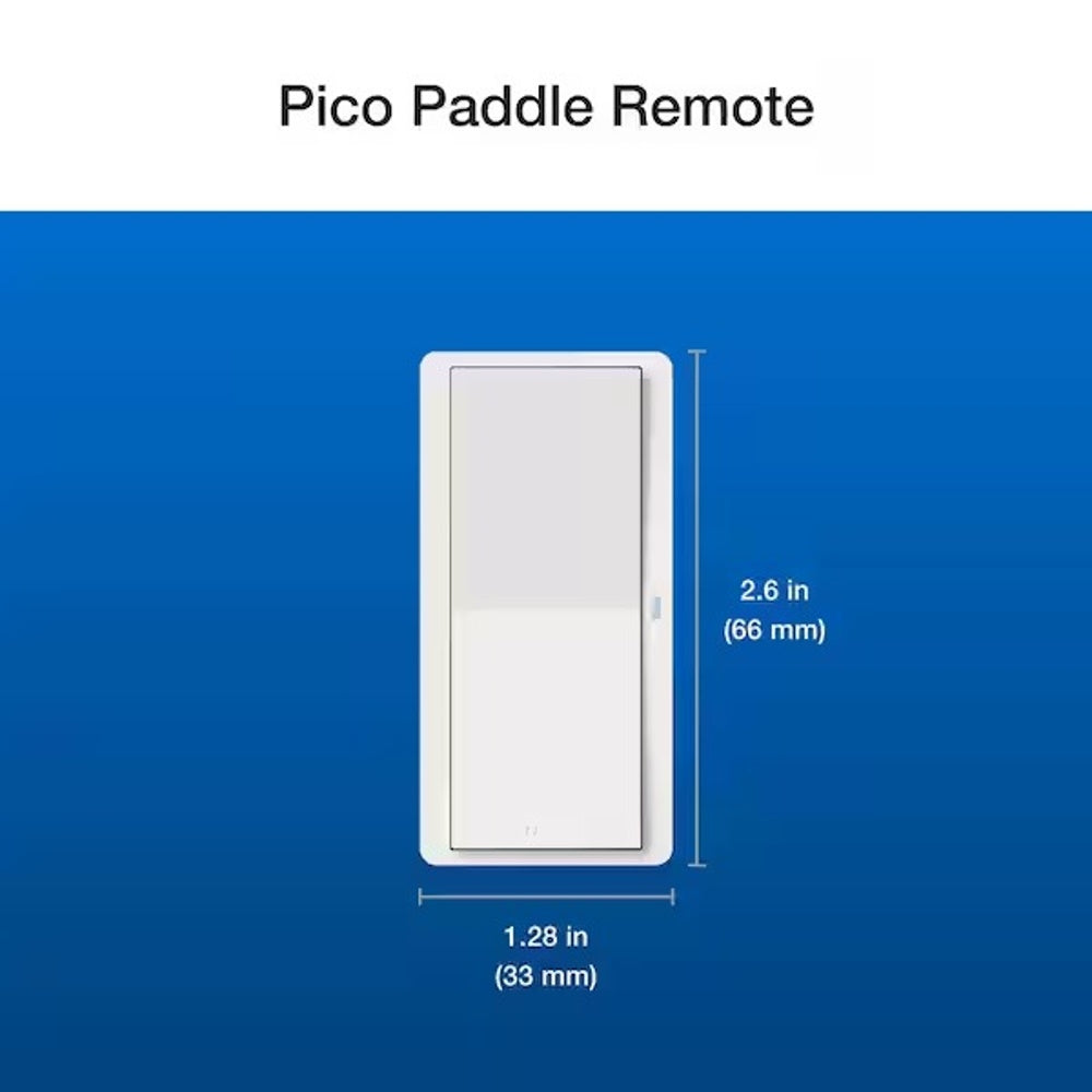 Diva Smart Dimmer Switch 3-Way Kit with Pico Paddle Remote, 150-Watt LED, White DVRF-PKG1D-WH