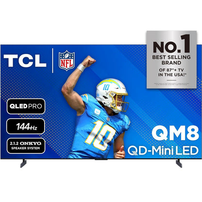 TCL - 98" Class QM8-Series 4K UHD HDR QD Mini LED Smart Google TV 98QM851G
