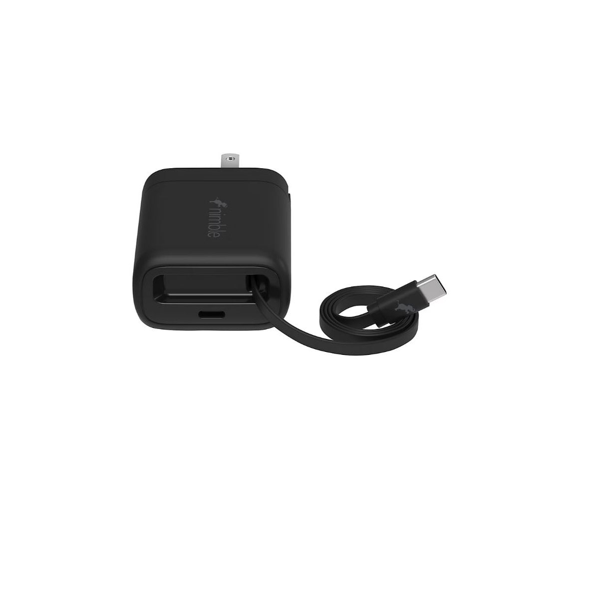 Nimble WALLY Stretch Retractable Wall Charger Black 20W USB-C NB-AL-20W-1C