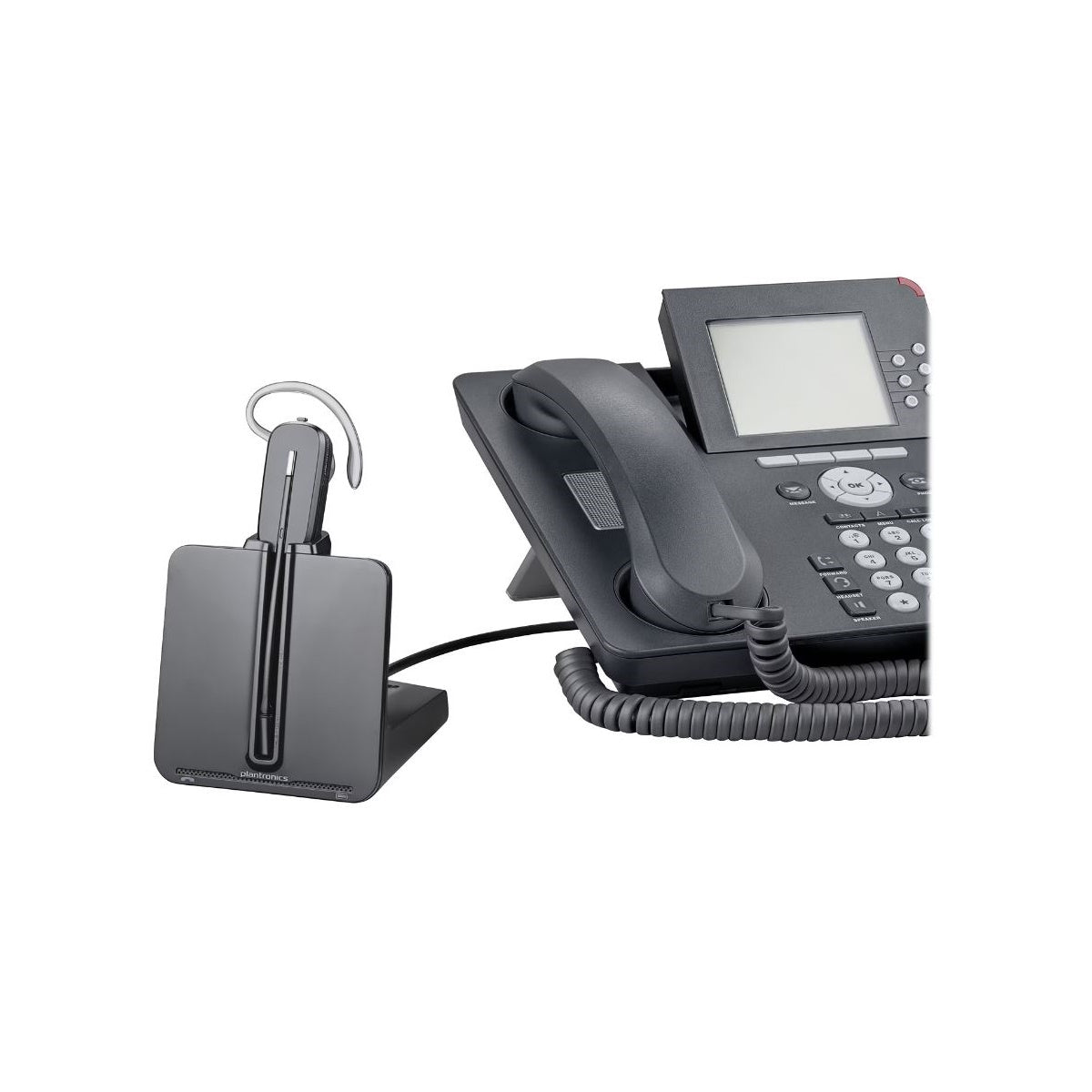 Poly CS540 XD Extra Density Convertible Headset TAA - Mono - Wireless - DECT - 350 ft - 20 Hz 7E2J7AA