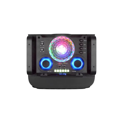 QFX Dual 12" Rechargeable Bluetooth Speaker System with Surround LED Party Lights & Graphic Display PBX-1260E