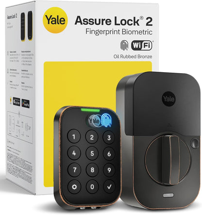 Yale Security Assure Lock 2 Touch Deadbolt, Satin Nickel Keyed Smart Entry Door Lock with Wi-Fi YRD430-F-WF1