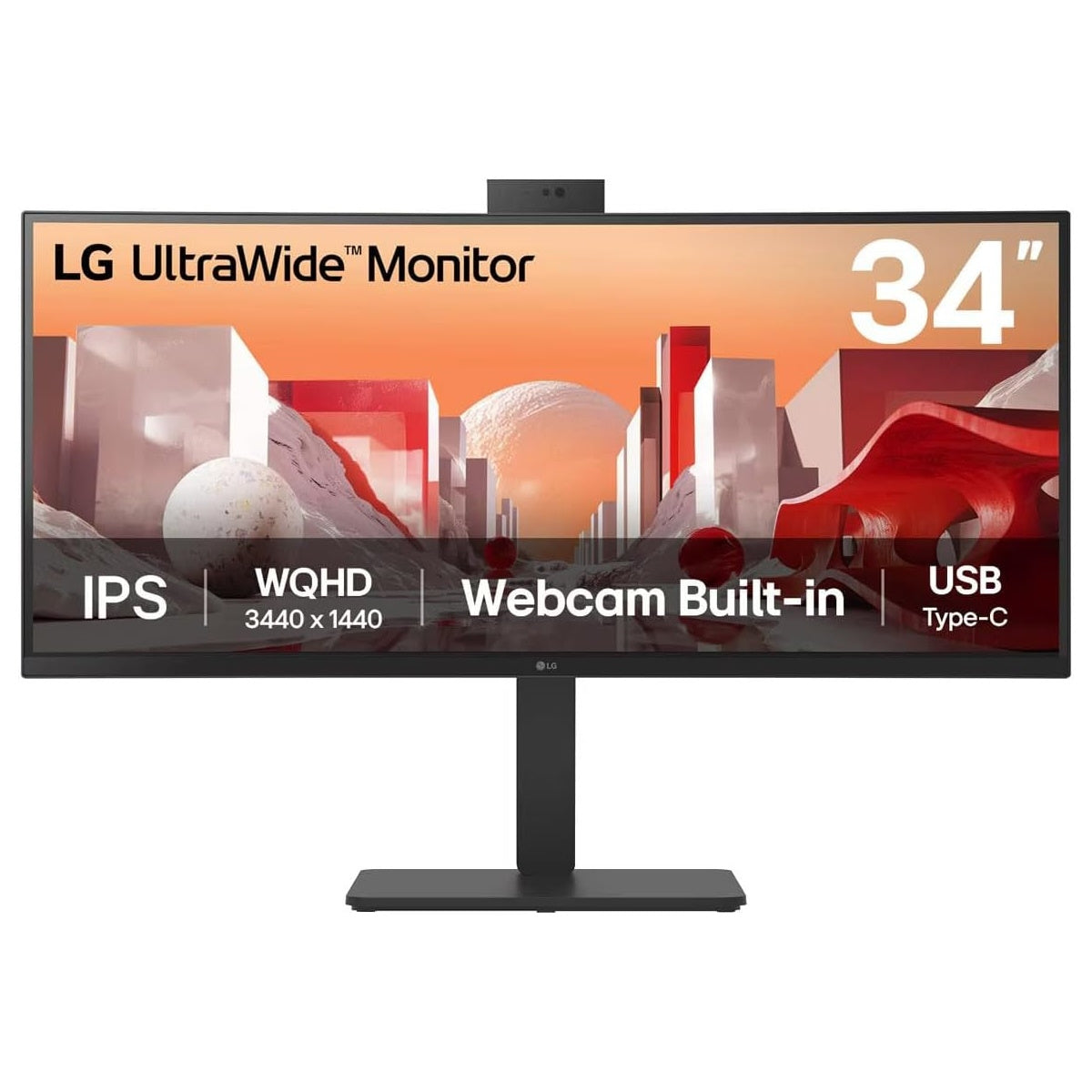 LG UltraWide 34BA85QE-I 34" 1440p 60Hz 5ms Curved Monitor with Webcam