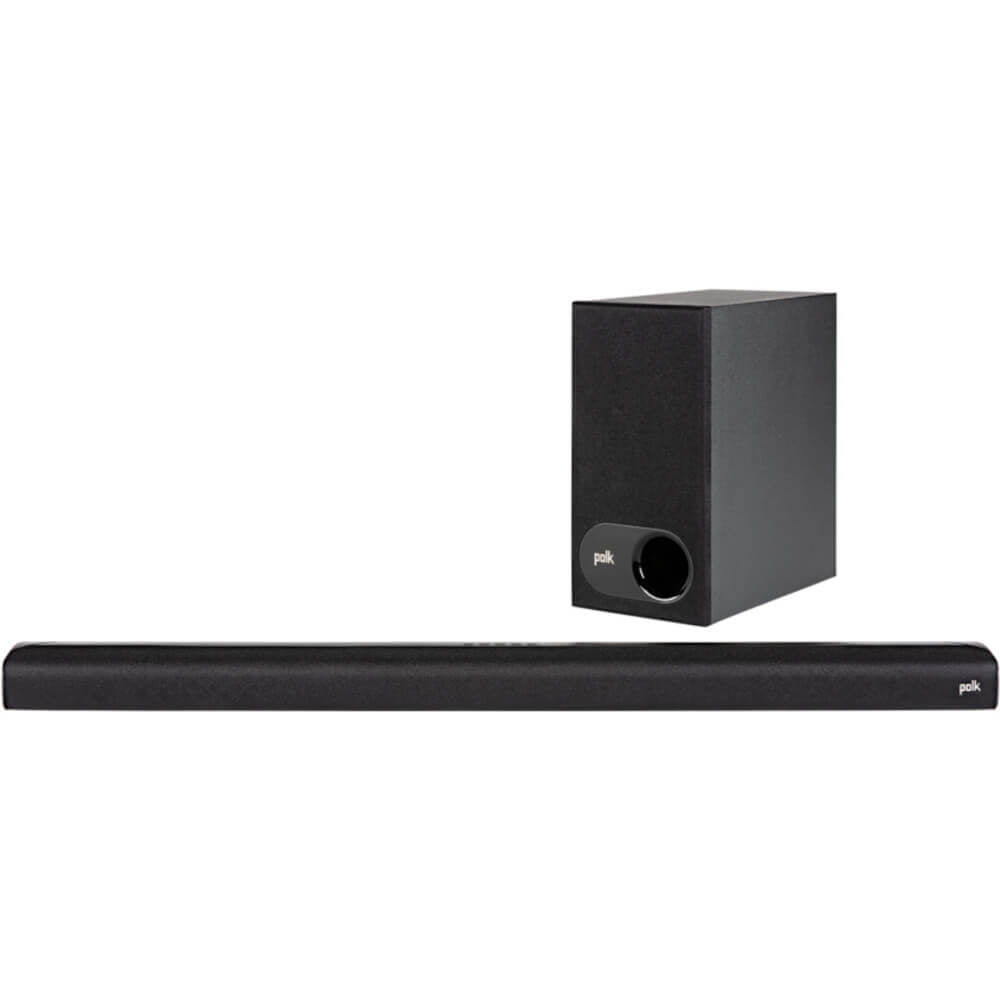 Polk Audio - Signa S2 2.1 Ch Ultra-Slim Soundbar with Wireless Subwoofer and Dolby Digital - Black