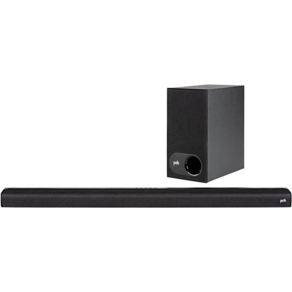 Polk Audio - Signa S2 2.1 Ch Ultra-Slim Soundbar with Wireless Subwoofer and Dolby Digital - Black