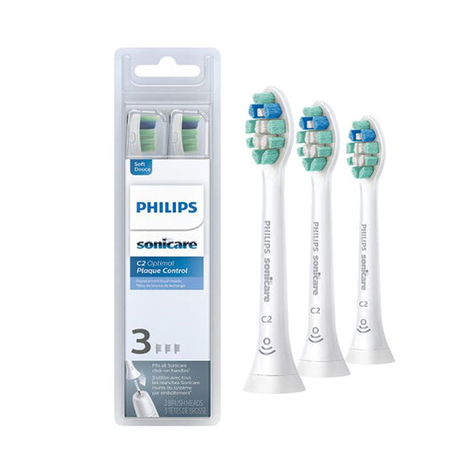 Philips Sonicare Optimal Plaque Control Replacement Electric Toothbrush Head - HX9023/65 - White - 3-pack