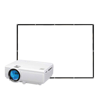 RCA RPJ166-COMBO 480P LCD Home Theater Projector with Bonus 100" Fold up Projector Screen