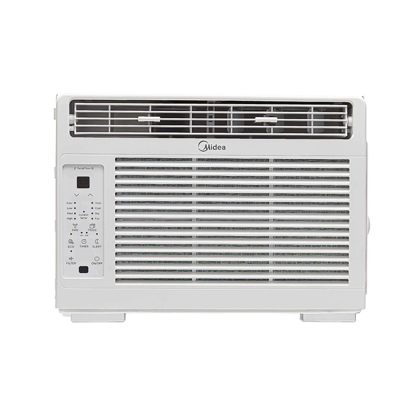 Midea 5,000 BTU DOE Window Air Conditioner with ComfortSense Remote, 150 sq. ft., White MAW05R1WWT-T