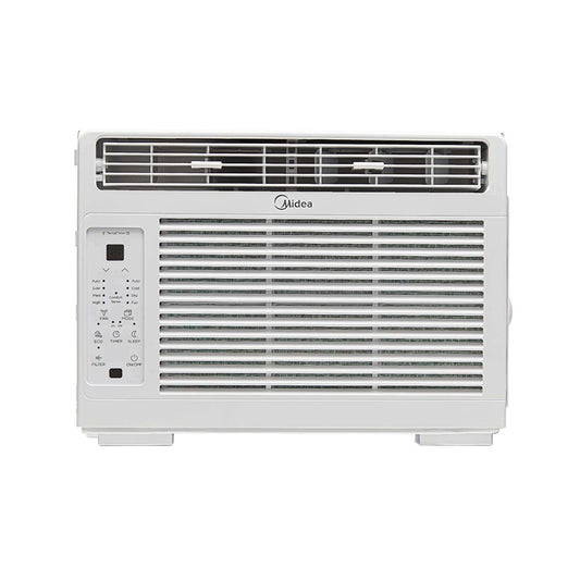 Midea 5,000 BTU DOE Window Air Conditioner with ComfortSense Remote, 150 sq. ft., White MAW05R1WWT-T