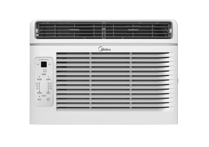 Midea 6,000 BTU Window Air Conditioner with Remote Control, Cools up to 250 sq. ft., 3-In-1 technology: air conditioner, dehumidifier, and fan modes MAW06R1YWT-S