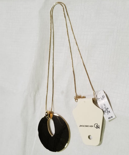 New Direction Gold Tone Pendant Necklace