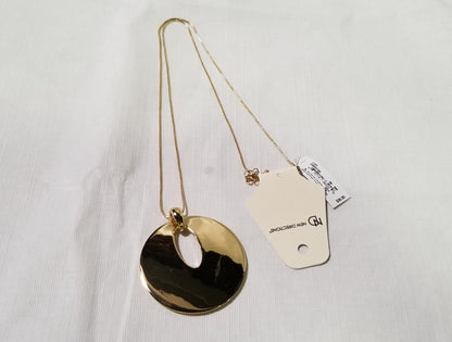 New Direction Gold Tone Pendant Necklace