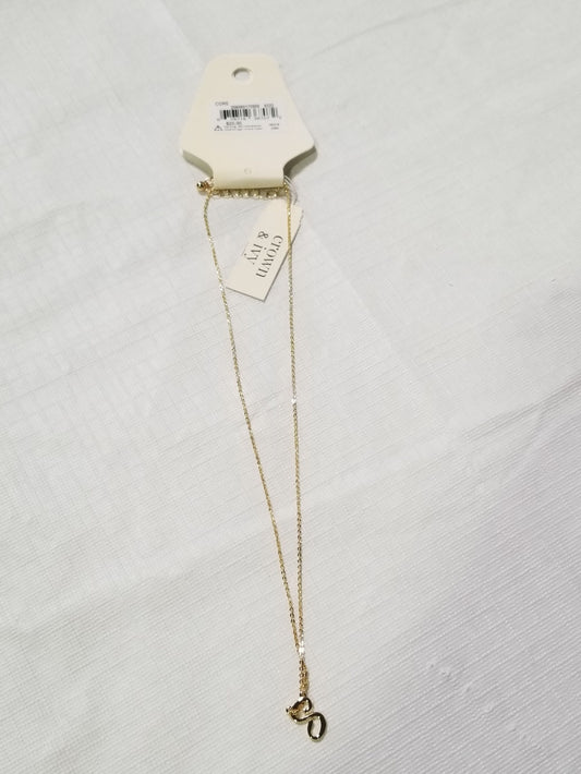 CROWN & IWY CHAIN AND  PENDANT