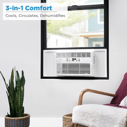 Midea 10,000 BTU 12 CEER 115V 450 Sq.Ft. EasyCool Window Air Conditioner MAW10R1BWT