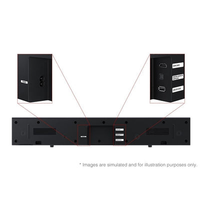 Samsung B-series HW-B400F 2.0 Channel Soundbar with Built in Subwoofer Black
