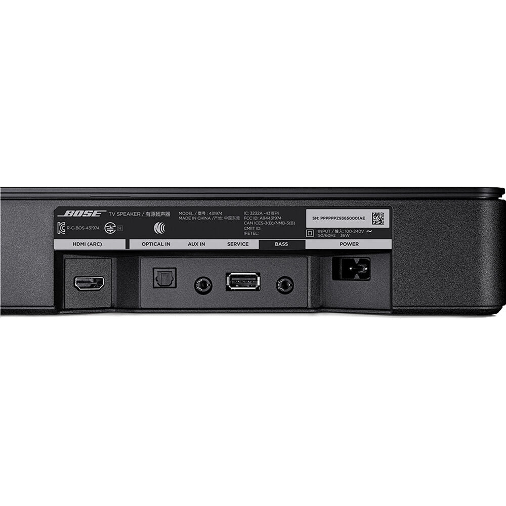 Bose TV Speaker - Soundbar for TV with Bluetooth and HDMI-ARC Connectivity, Black 838309-1100