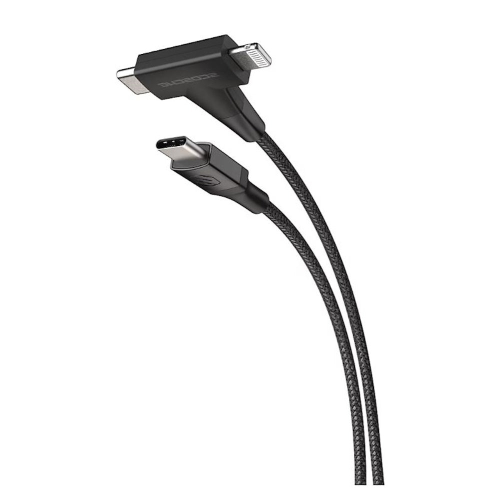 Scosche 3-Piece Travel Universal Phone Mount Charging 2-in-1 USB-C & Light-ning     Cable       UHWCPD30HH-CP0