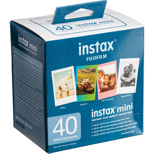 FUJIFILM INSTAX MINI Instant Film Variety Value Pack 40 Exposures 600021108