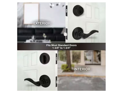 Defiant Naples Aged Bronze Combo Pack with Single Cylinder Deadbolt, ANSI Grade 3 (Good), Steel, for Residential