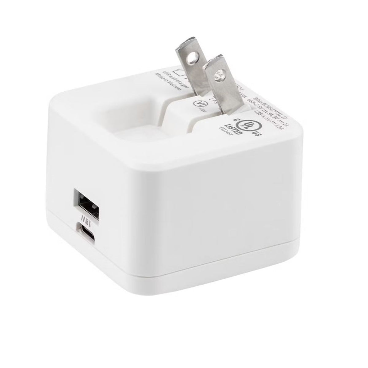 Philips AC-USB Wall Chargers USB-A port & USB-C port - 2 pack DLP3743W37