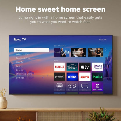 Roku 43" 4K HDR LED Smart Roku TV with Roku TV Remote 60 Hz HDR10+ 43R4C4