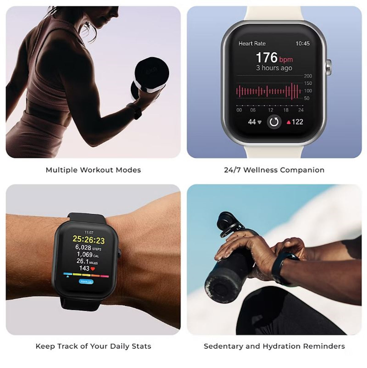 iTouch Air 5 Smartwatch Black TA5L01-G02 44mm Fitness Tracker - New Original Box