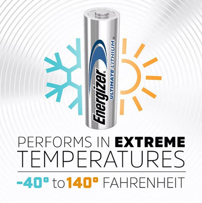 Energizer Ultimate Lithium AA Batteries, Double A Batteries, 18 ct.