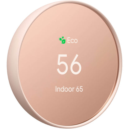 Google Nest Programmable Smart Wi-Fi Thermostat for Home - Sand GA02082-US