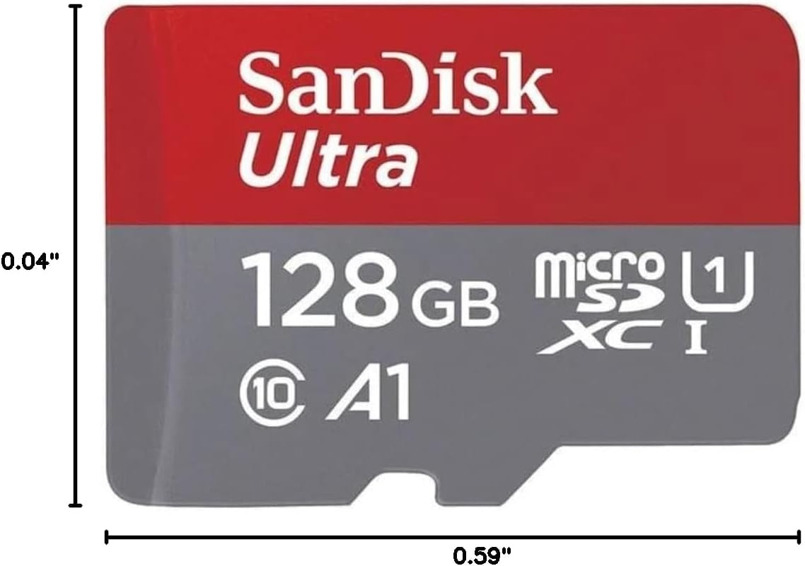 SanDisk 128GB Ultra UHS-I microSDXC Memory Card with SD Adapter SDSQUAB-128G