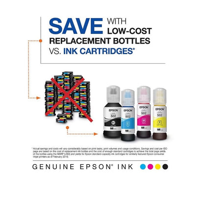 Epson EcoTank 502 Ink Bottles Value Club Pack (Black, Cyan, Magenta, Yellow) T5021-4-SVH