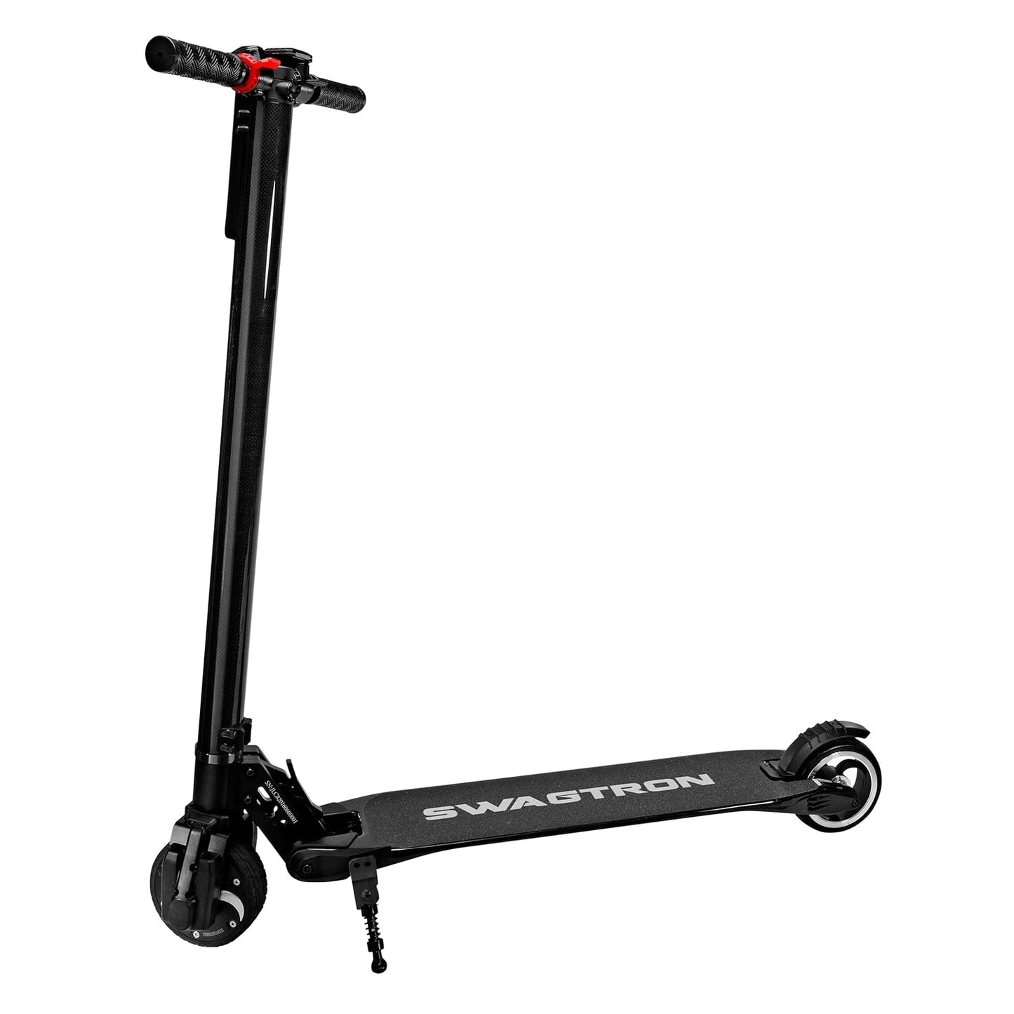 Swagtron Swagger SG-2 Foldable Electric Scooter with Cruise Control, Black SWGR2-2, Up to of 200 lbs., Fat Tires - High-volume 4-inch tires mounted to 20-inch rims, 200W Motor