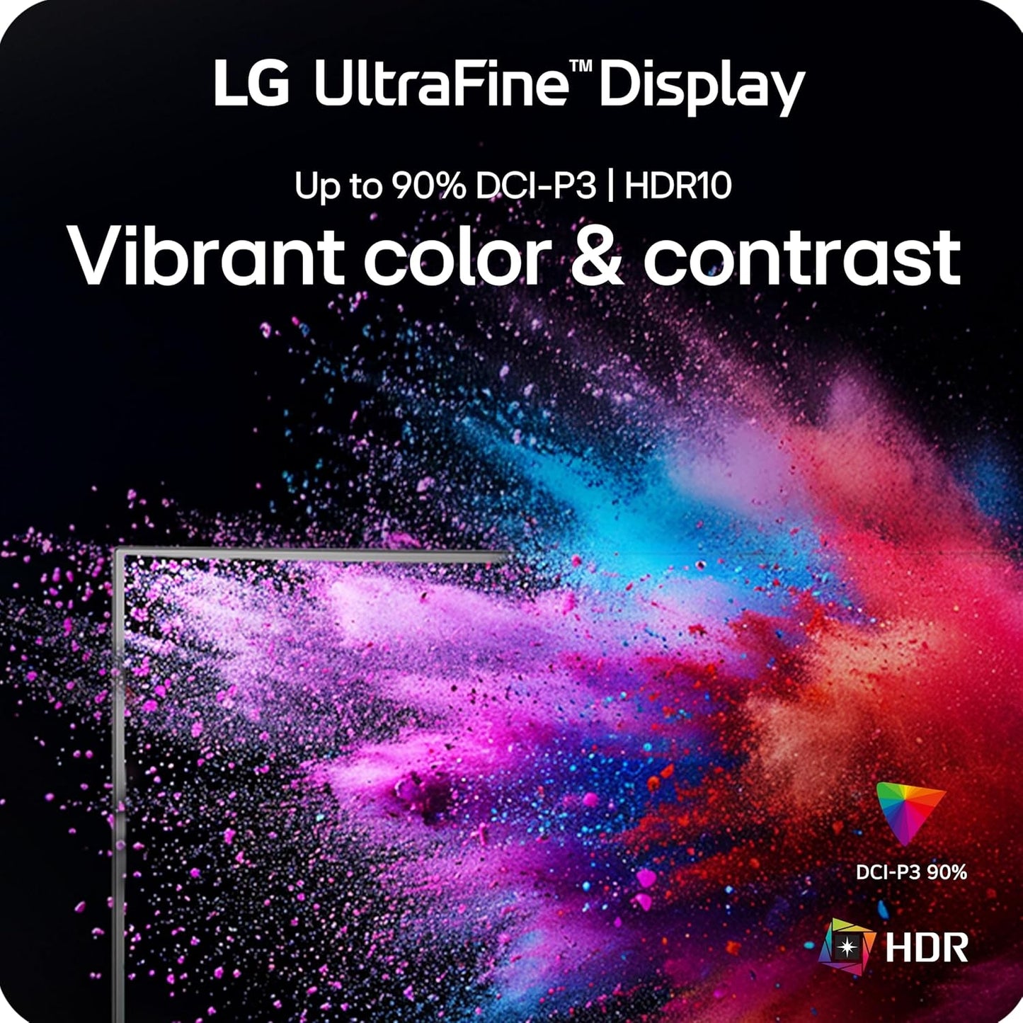 LG 32" 4K UHD Monitor, HDR10, HDMI/DP, Adjustable Stand - Black 32UR550K-B.AUS