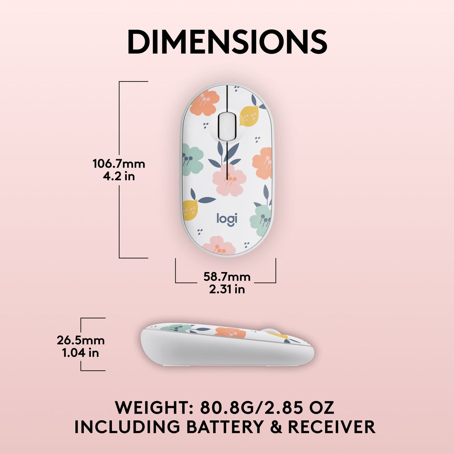 Logitech M340 Wireless Mouse Floral Bouquet 910-007280