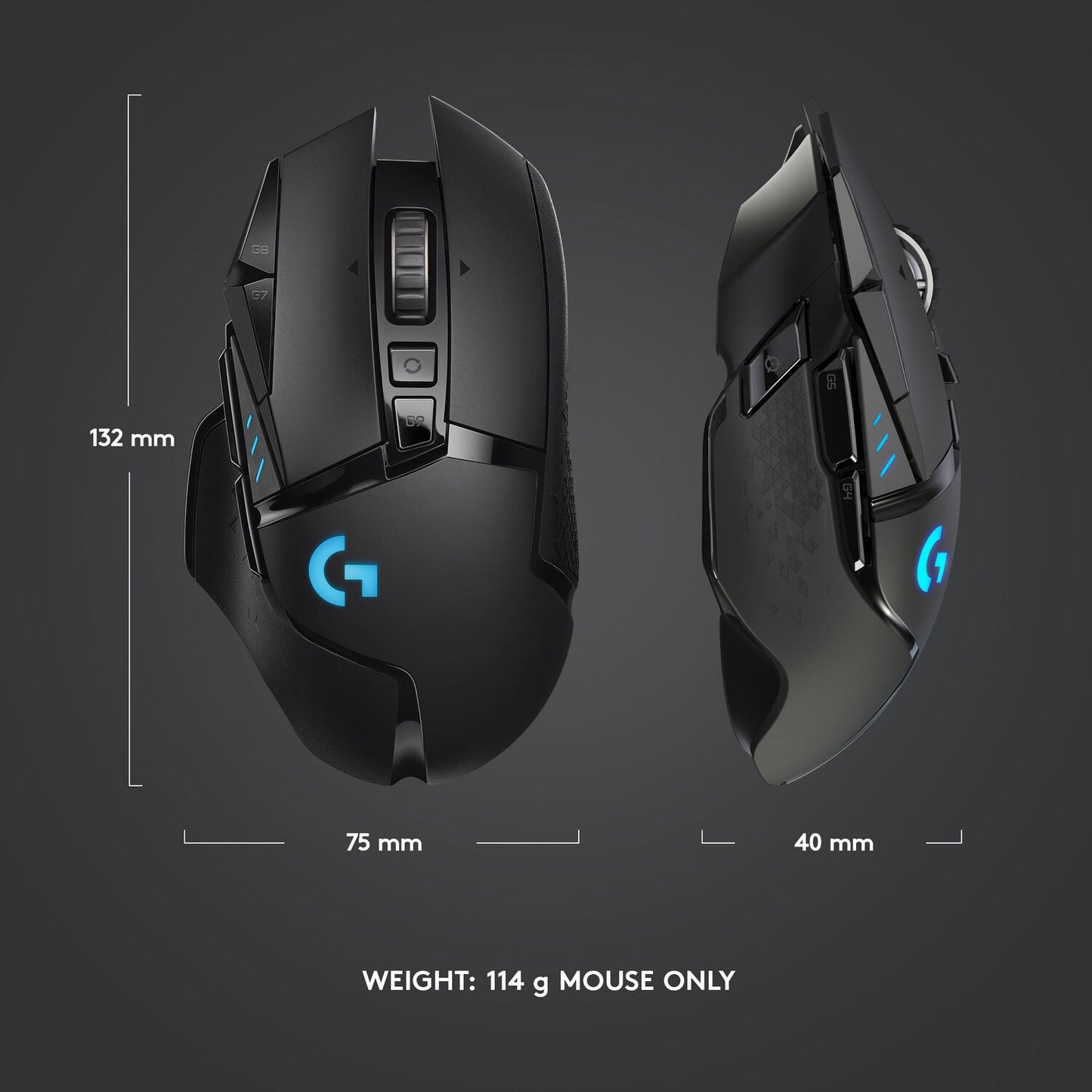 Logitech G502 Lightspeed Wireless Gaming Mouse - Black 910-005565