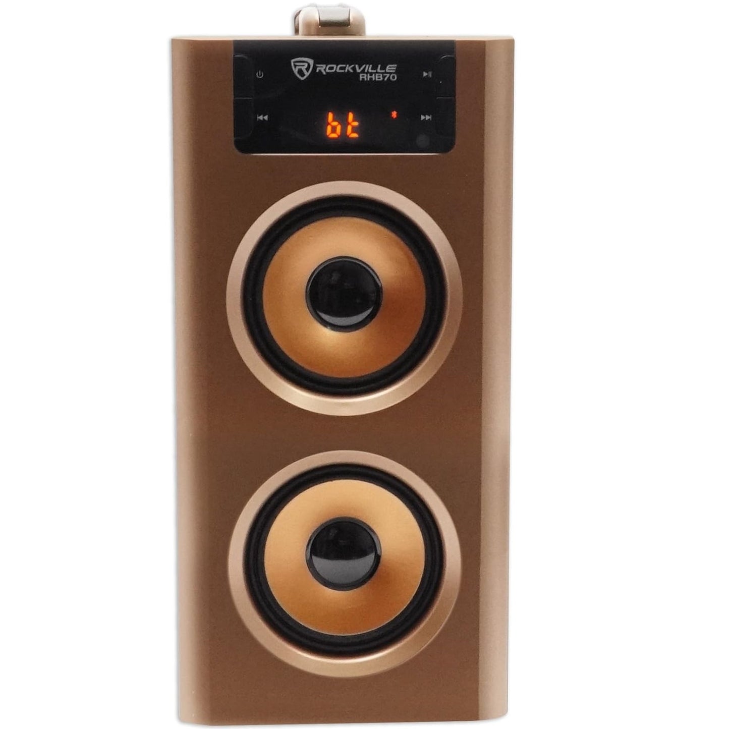 Rockville RHB70 100W 2.1 Powered Home Theater Speaker System, Cherry Wood