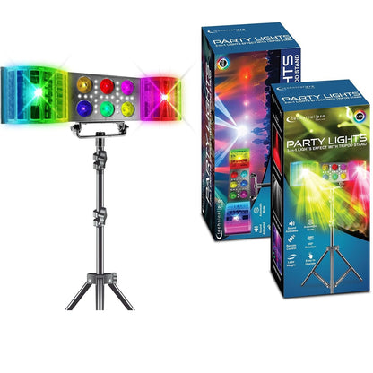 Technical Pro LGT22 DJ 3-in-1 Light Bar with Stand 360-degree Sound Activated LED System, Remote Control, Lightweight and Portable