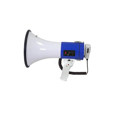 Technical Pro Megaphone 75-Watt Siren Bullhorn - Bullhorn Speaker w/Detachable Microphone MPH75UBL