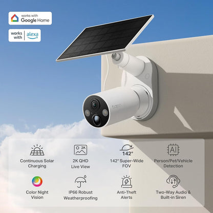 TP-Link Tapo C425 V2 Solar-Powered Smart Wire-Free Security Camera Kit