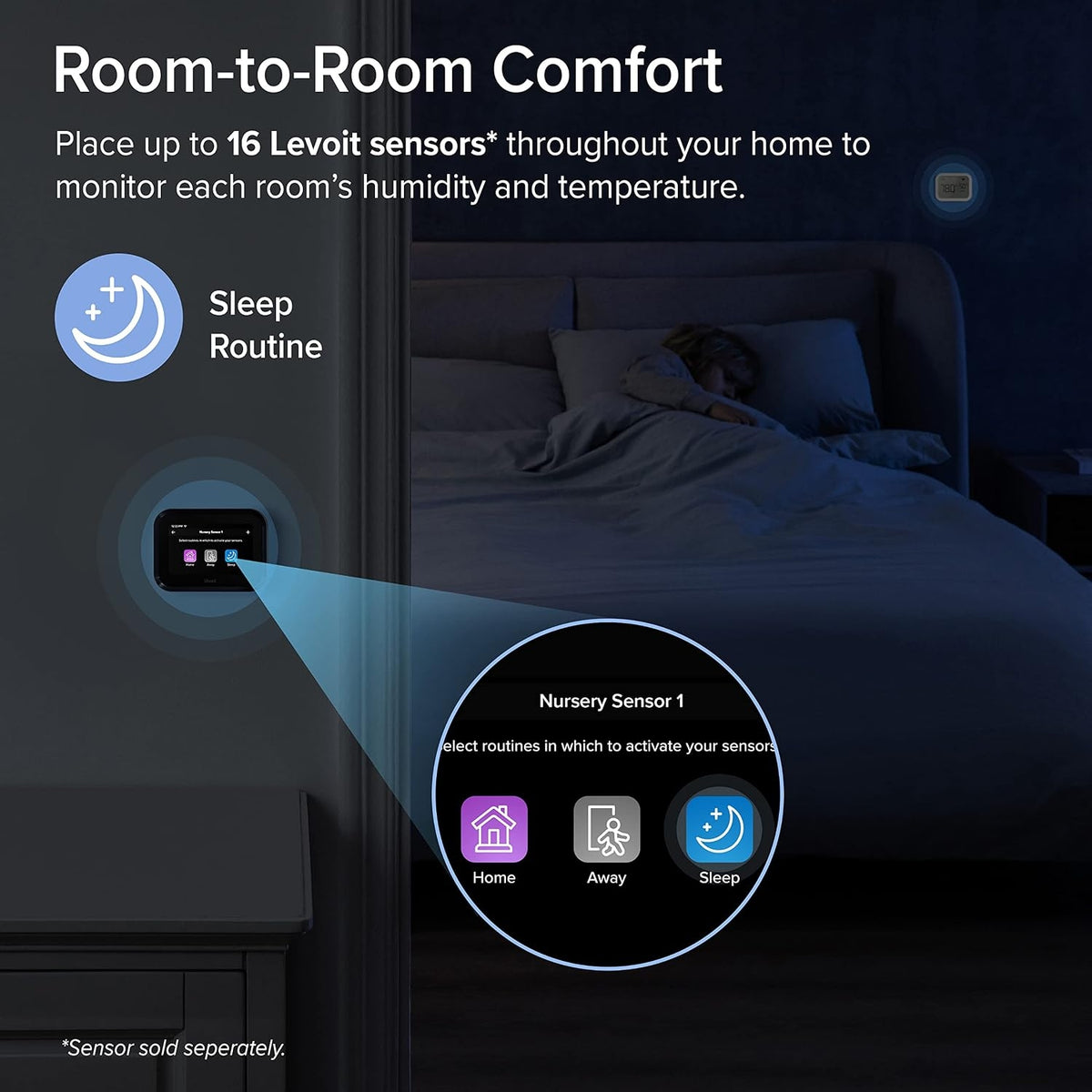 LEVOIT Touch Screen Smart Thermostat for Home, Wi-Fi Programmable, Works with Alexa ,Energy Saving, Large Touch Screen