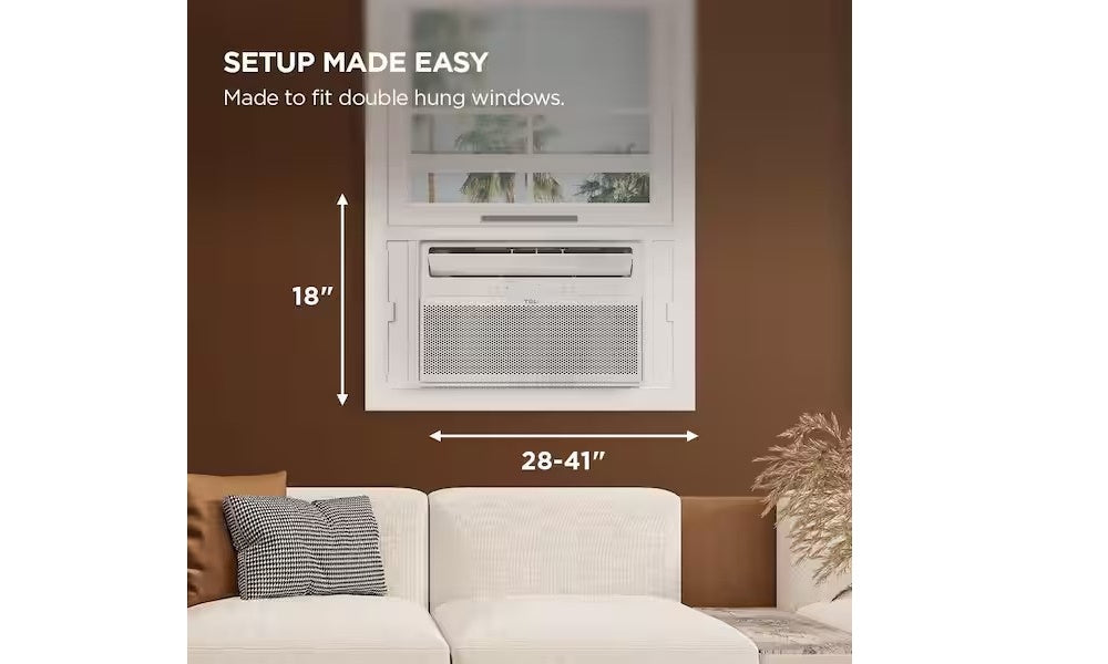 TCL 18,000 BTU Q-Series Ultra-Quiet Inverter Smart Window AC, Cools 1,000 Sq. Ft., with Wi-Fi, Remote T18WQ2S