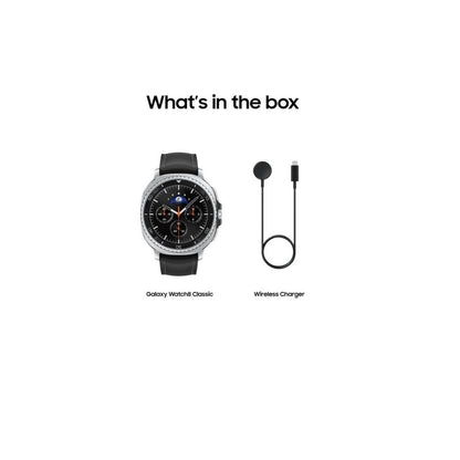 Samsung Galaxy Watch 8 46mm Classic Stainless Steel Smartwatch LTE Black (2025)