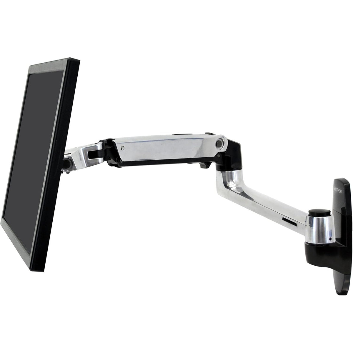 Ergotron LX Wall Mount Monitor Arm Polished Aluminum 45-243-026