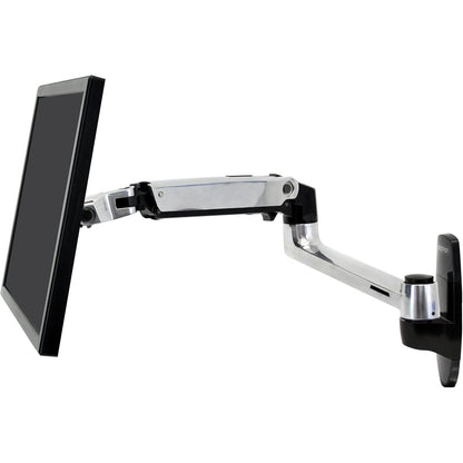 Ergotron LX Wall Mount Monitor Arm Polished Aluminum 45-243-026