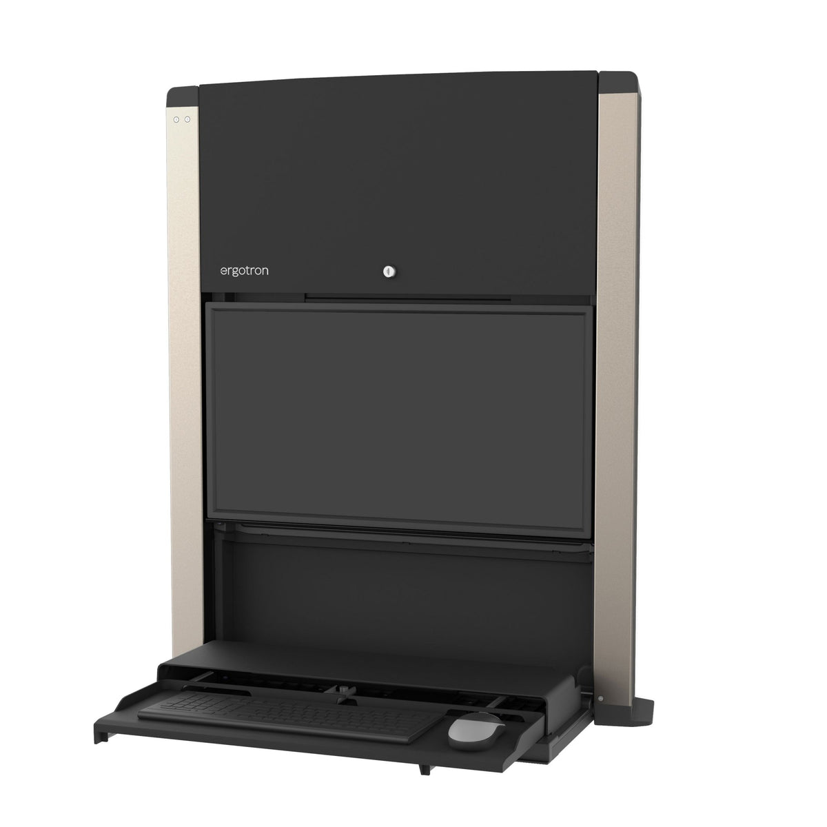 Ergotron CareFit - Wall-Mounted Workstation - Matte Black 61-367-060