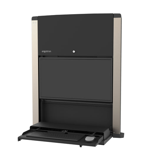 Ergotron CareFit - Wall-Mounted Workstation - Matte Black 61-367-060