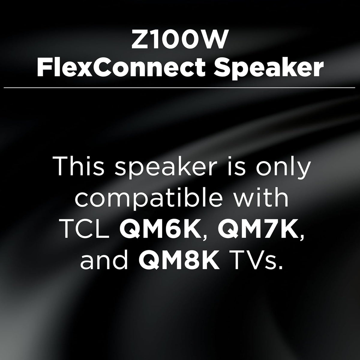 TCL Z100 Wireless Home Theater Speaker with Dolby Atmos FlexConnect Technology Black