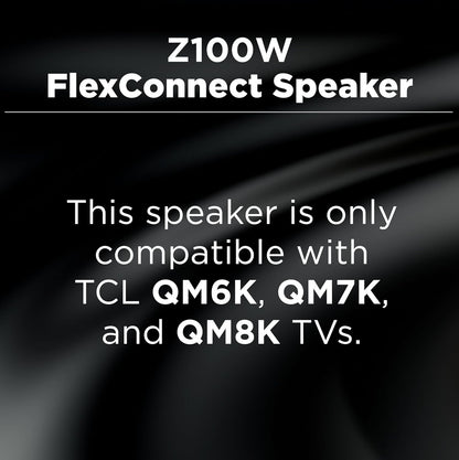 TCL Z100 Wireless Home Theater Speaker with Dolby Atmos FlexConnect Technology Black